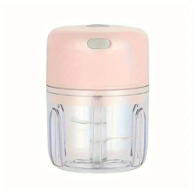 100/250ml Wireless Electric Garlic Masher Vegetable Fruit Cutter Kitchen Gadgets for Home USB Portable Food Crusher Meat Grinder