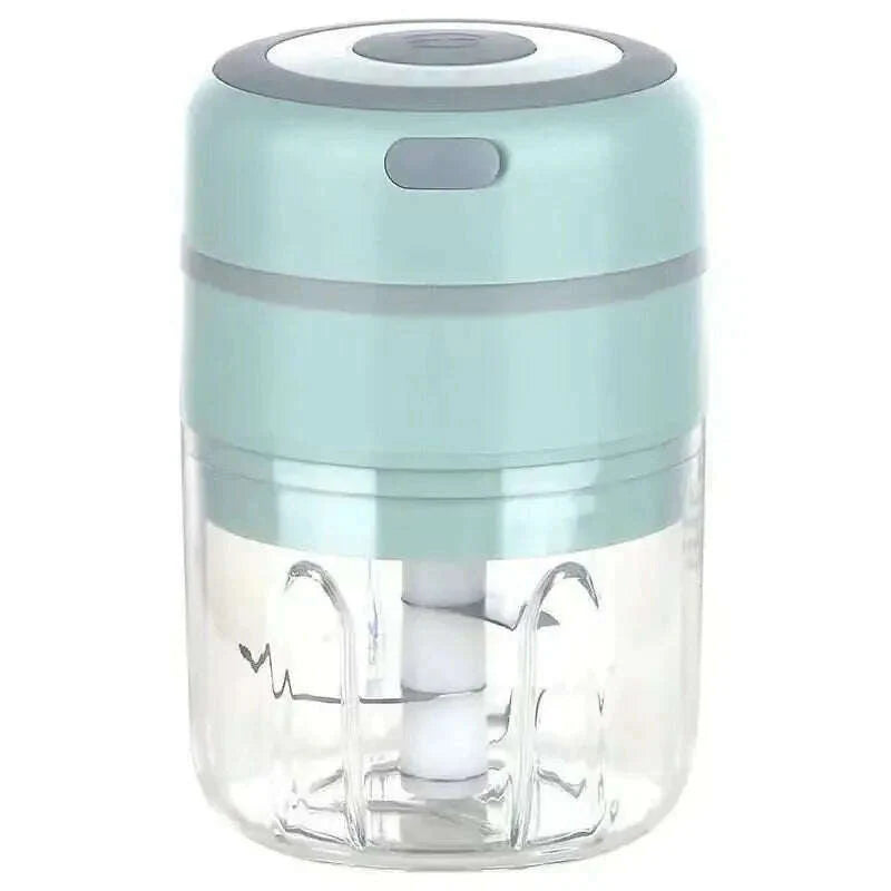 100/300mL Mini Electric Garlic Chopper USB Charging Ginger Masher Machine Sturdy Durable Chili Vegetable Crusher Kitchen Tool