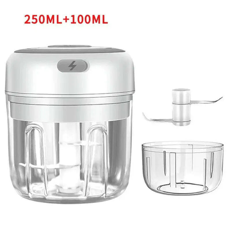 100ml/250ML Manual Meat Mincer Garlic Chopper Rotate Garlic Press Crusher Vegetable Onion Cutter Kitchen Cooking Accessories