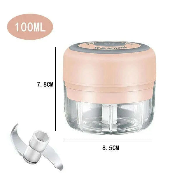 100ml/250ML Manual Meat Mincer Garlic Chopper Rotate Garlic Press Crusher Vegetable Onion Cutter Kitchen Cooking Accessories