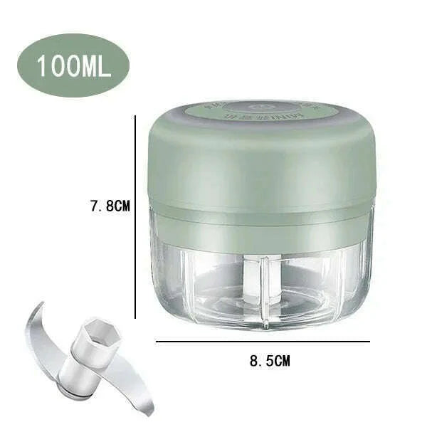 100ml/250ML Manual Meat Mincer Garlic Chopper Rotate Garlic Press Crusher Vegetable Onion Cutter Kitchen Cooking Accessories