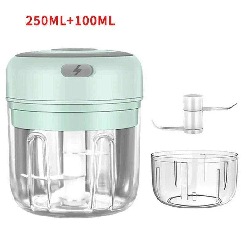 100ml/250ML Manual Meat Mincer Garlic Chopper Rotate Garlic Press Crusher Vegetable Onion Cutter Kitchen Cooking Accessories