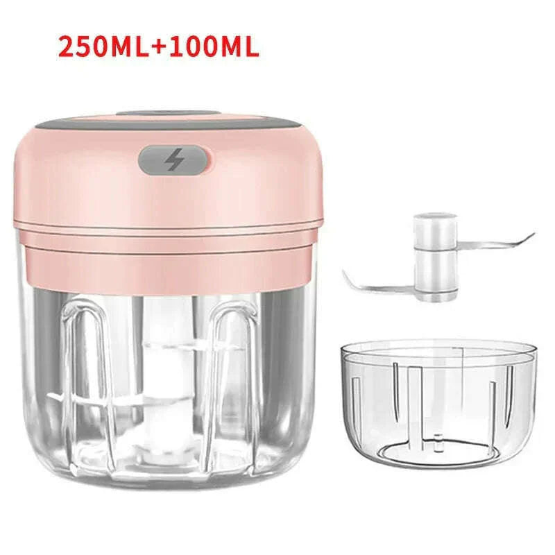 100ml/250ML Manual Meat Mincer Garlic Chopper Rotate Garlic Press Crusher Vegetable Onion Cutter Kitchen Cooking Accessories