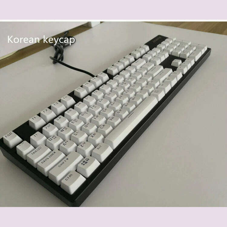 104 Key Caps Russian Korean Backlit Keycaps OEM Profile Keycap For Gaming Mechanical Keyboard Cherry MX Switch ABS KeyCaps Set