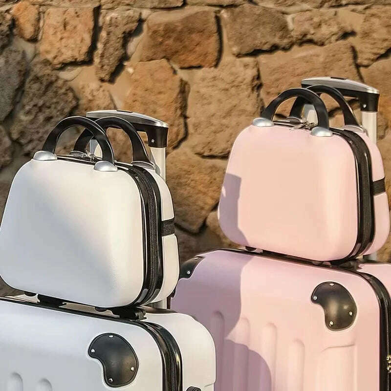 14-Inch Women's Cosmetic Bag Portable Cosmetic Case Professional Cosmetology Makeup Organizer Travel Storage Box Suitcases