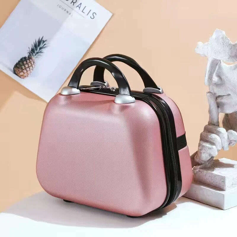 14-Inch Women's Cosmetic Bag Portable Cosmetic Case Professional Cosmetology Makeup Organizer Travel Storage Box Suitcases