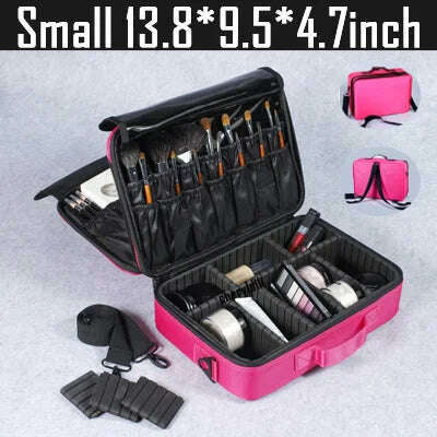 2023 New Makeup Cosmetic Case Waterproof Oxford Cloth Large Capacity Travel Storage Bag Tattoo Beautician Suitcases