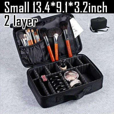 2023 New Makeup Cosmetic Case Waterproof Oxford Cloth Large Capacity Travel Storage Bag Tattoo Beautician Suitcases