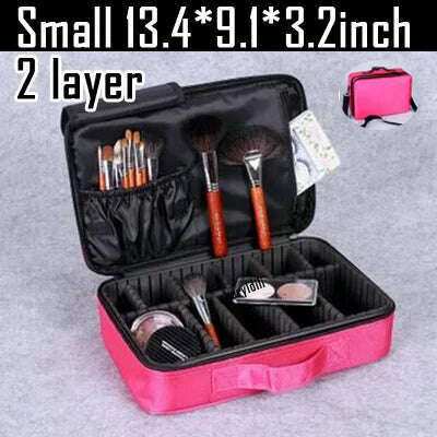 2023 New Makeup Cosmetic Case Waterproof Oxford Cloth Large Capacity Travel Storage Bag Tattoo Beautician Suitcases