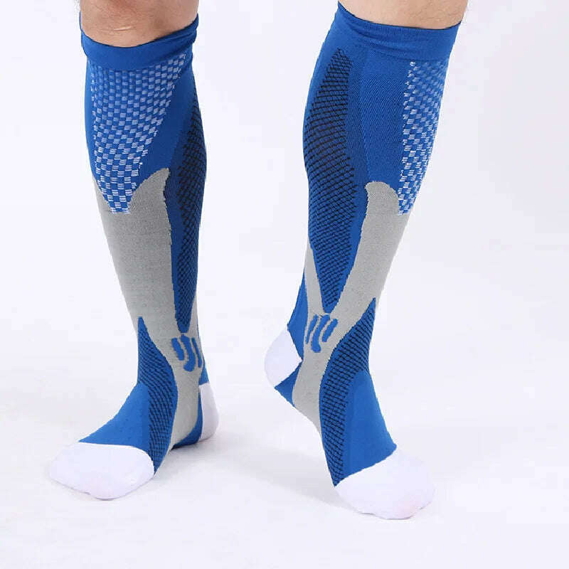 2/3/4 Pairs Compression Socks Knee High Sports Socks Medical Nursing Stockings Varicose Veins Socks Outdoor Cycling Socks