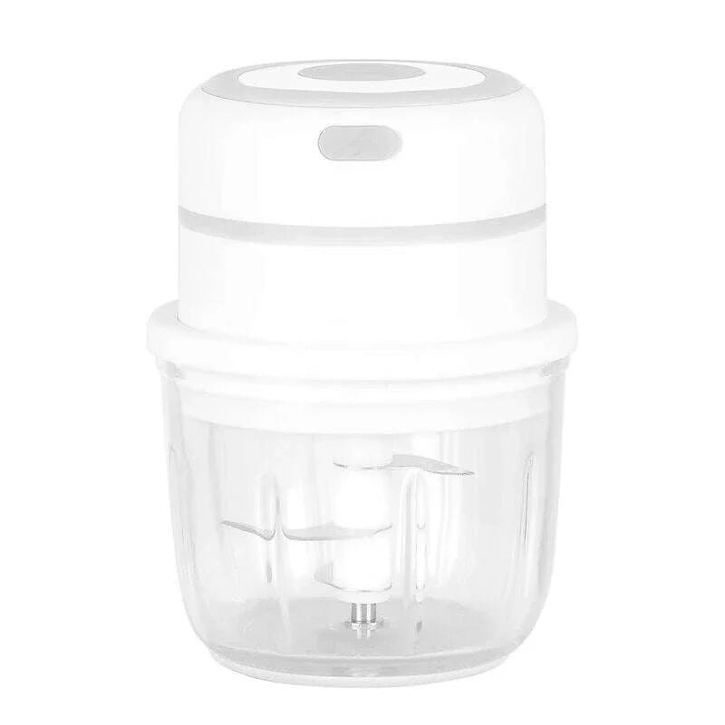 300ML Electric Garlic Chopper USB Charging Food Vegetable Meat Crusher Stainless Steel Mini Chili Garlic Masher Kitchen Gadgets