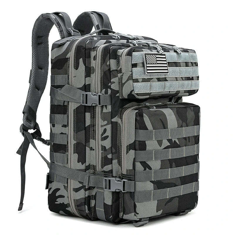 45L Tactical 3P Backpack Bag 30L 3 Days Outdoor Backpack Waterproof Climbing Rucksack Camping Hiking Bag Mochila