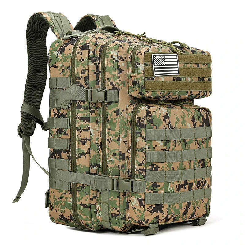 45L Tactical 3P Backpack Bag 30L 3 Days Outdoor Backpack Waterproof Climbing Rucksack Camping Hiking Bag Mochila
