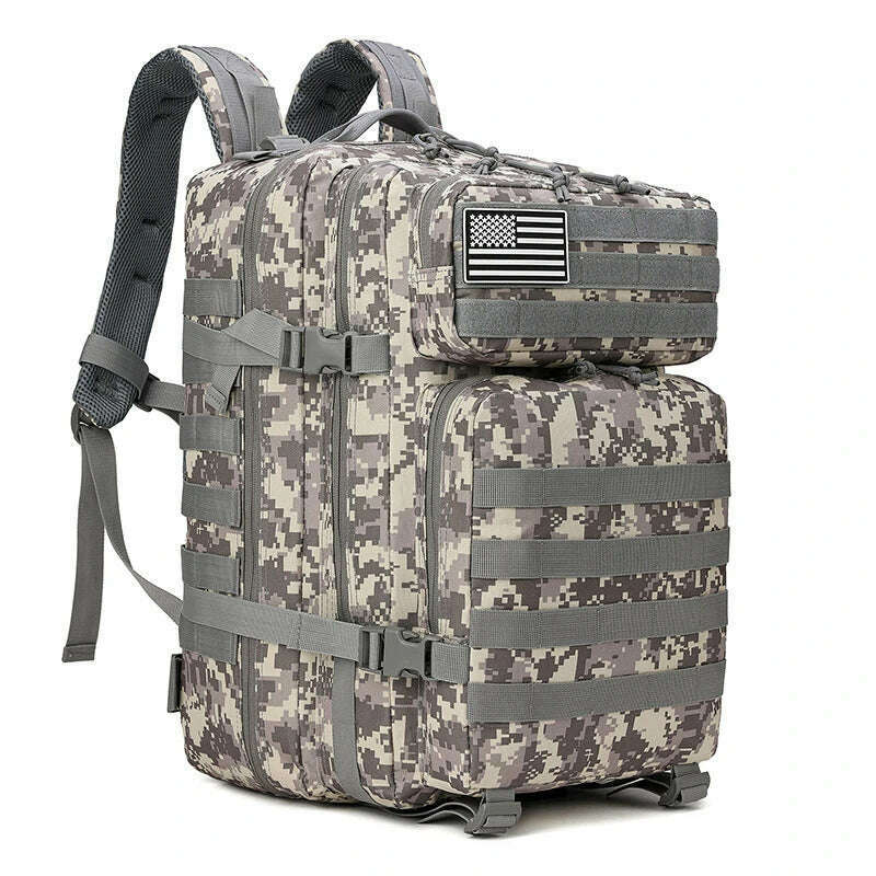 45L Tactical 3P Backpack Bag 30L 3 Days Outdoor Backpack Waterproof Climbing Rucksack Camping Hiking Bag Mochila