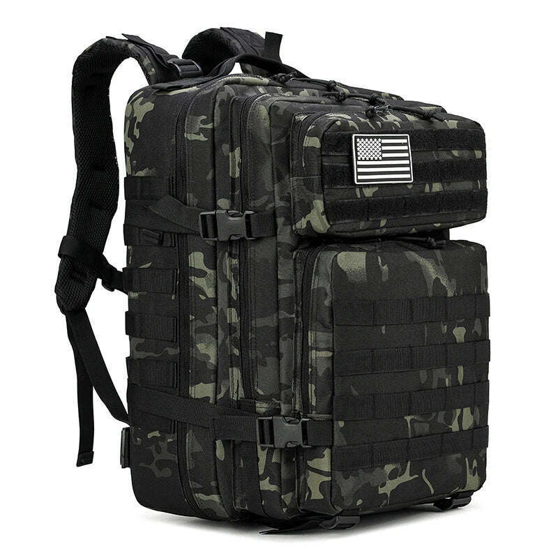 45L Tactical 3P Backpack Bag 30L 3 Days Outdoor Backpack Waterproof Climbing Rucksack Camping Hiking Bag Mochila
