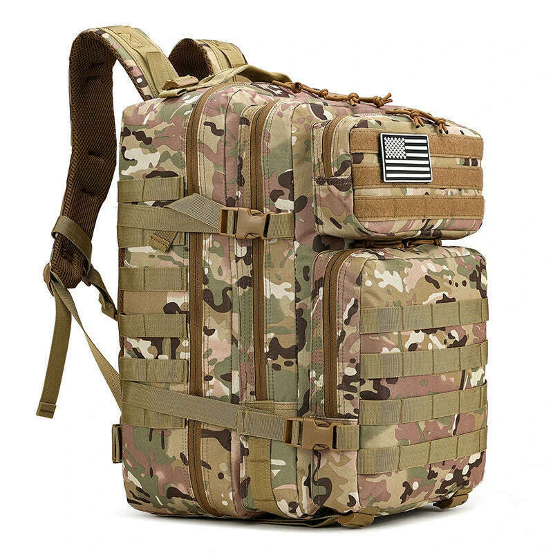 45L Tactical 3P Backpack Bag 30L 3 Days Outdoor Backpack Waterproof Climbing Rucksack Camping Hiking Bag Mochila