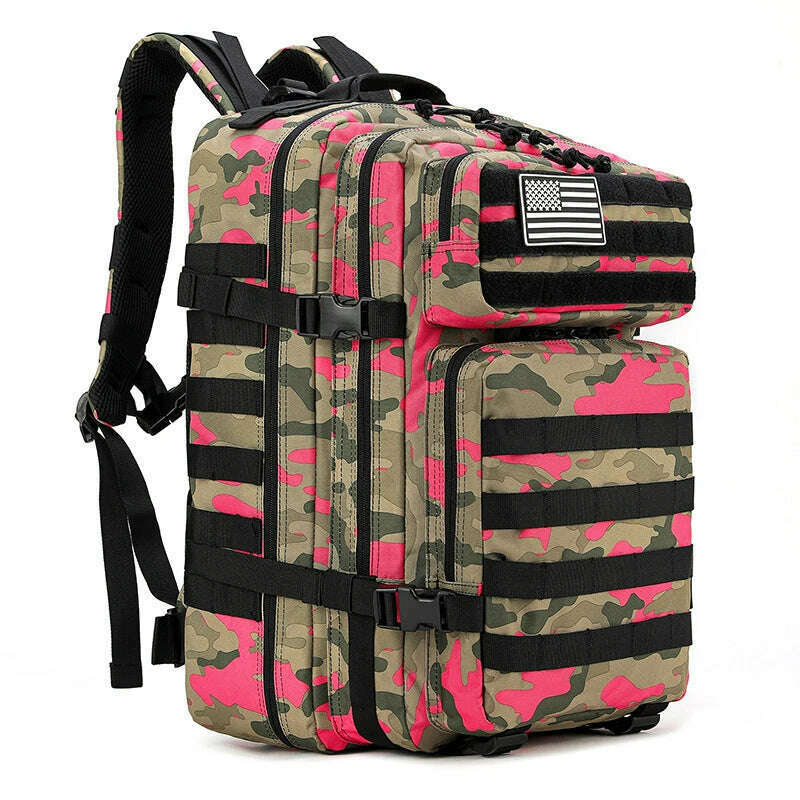 45L Tactical 3P Backpack Bag 30L 3 Days Outdoor Backpack Waterproof Climbing Rucksack Camping Hiking Bag Mochila