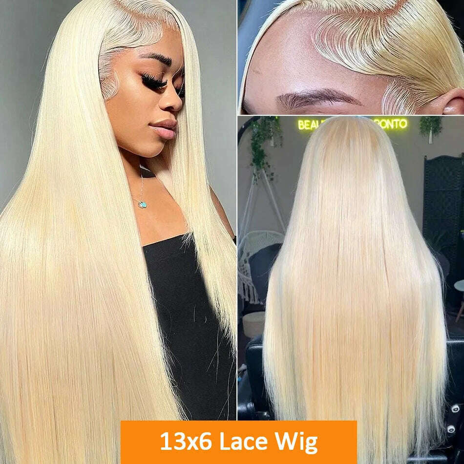 613 Honey Blonde Color 13x4 250 Density Straight lace Frontal Wig 13x6 HD Transparen Lace Front Human Hair Wigs Brazilian Women