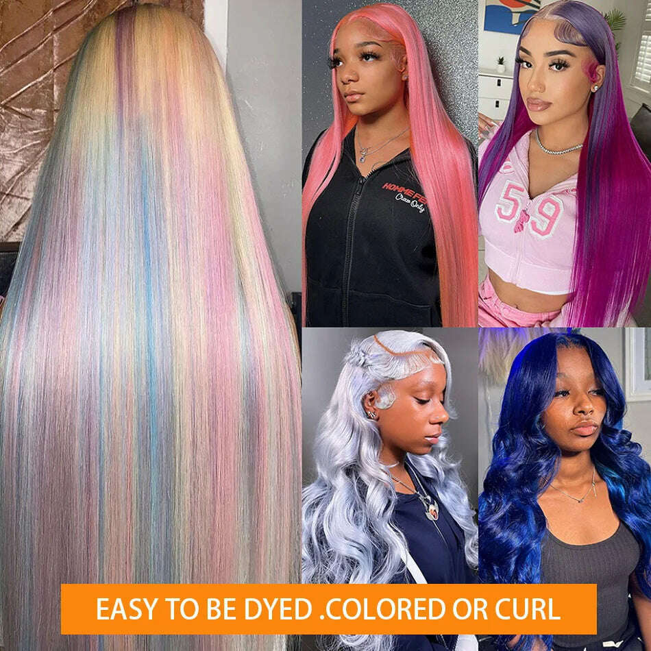613 Honey Blonde Color 13x4 250 Density Straight lace Frontal Wig 13x6 HD Transparen Lace Front Human Hair Wigs Brazilian Women