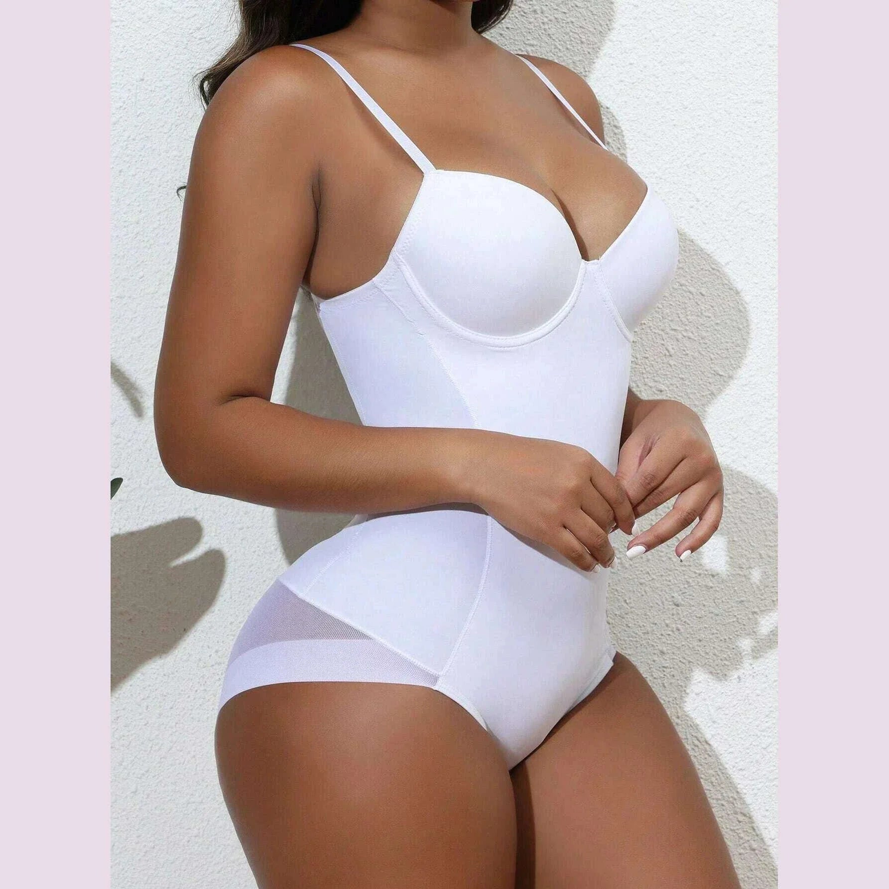 Women's Waist Trainer Shaping Bodysuit With Boning Full Body Tummy Control Shapewear Waist Trainer Corset