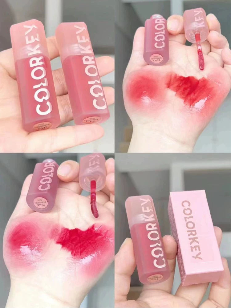 In Stock Colorkey Kelaqi Lip Lacquer Lip Essence Wave Lip Gloss Mirror Water Light Lipstick Lip Gloss Moisturizing