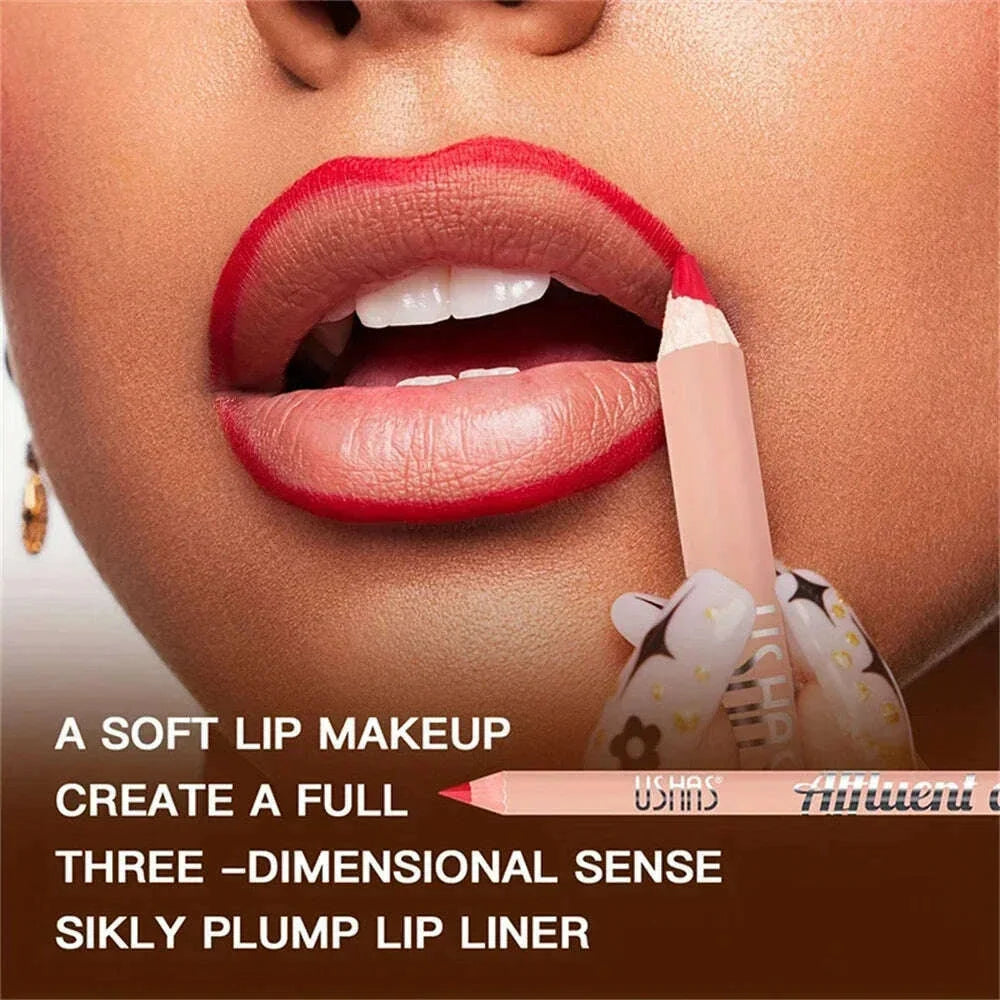 8 Color Nude Purple Matte Lipstick Pencil Long-lasting Waterproof Pink Plumping Stain Lip Liner Pro Lip Contour Makeup Tool