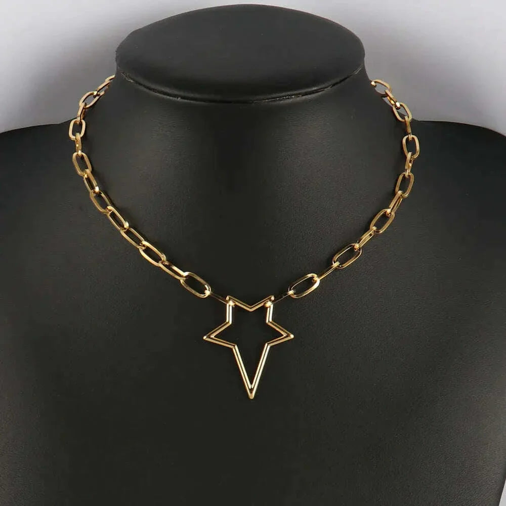 316L Stainless Steel Necklace For Women Choker Necklace Heart Clavicle Chain Necklaces Charm Heart Pendant Necklace Jewelry Gift