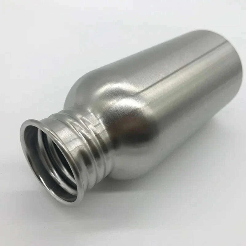 Stainless Steel Water Bottle 1000 750 500 350ml Big Mouth Cycling Hiking Waterbottle Drinkware Sports Bottle Flasks with Lid