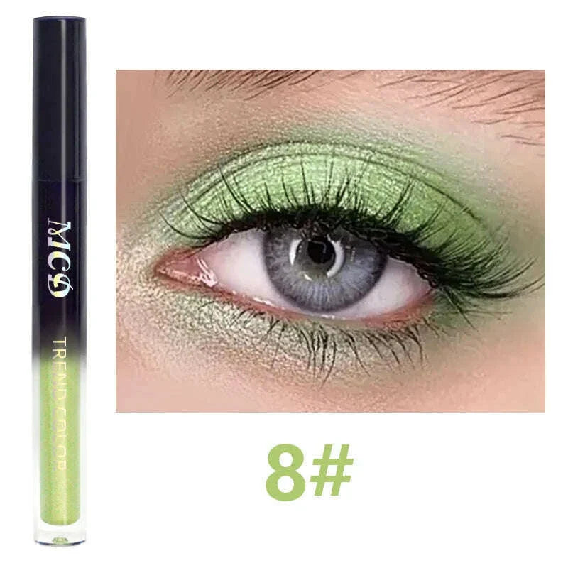 13-Shade Waterproof Liquid Eyeshadow Palette - High Shine Long-Lasting & Smudge-Proof Makeup Set for Glamourous Looks glitter