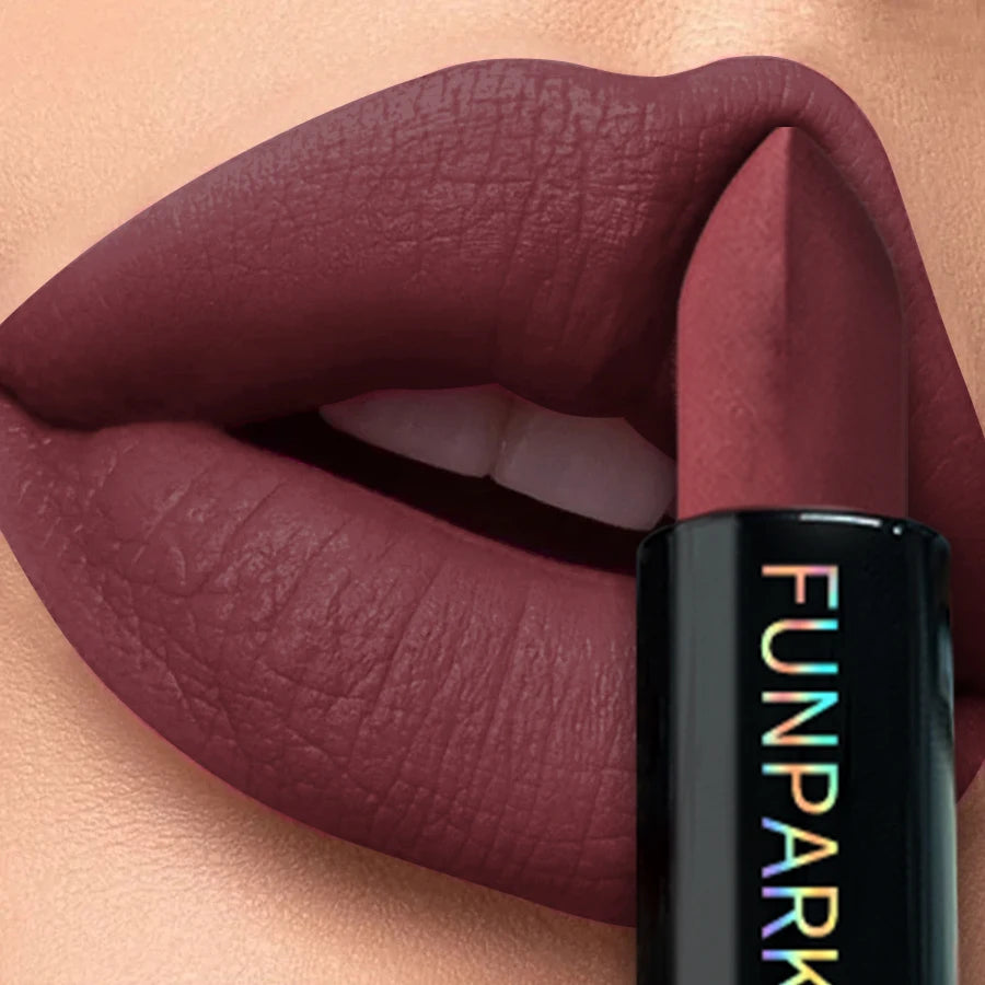 25-Color Matte Lipstick Waterproof Long Lasting Velvet Finish Lip Tint Smooth Matte Lip Color Smudge-proof Lip Liner Lip Makeup