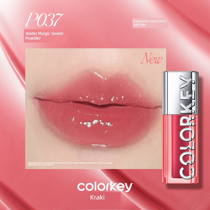 In Stock Colorkey Kelaqi Lip Lacquer Lip Essence Wave Lip Gloss Mirror Water Light Lipstick Lip Gloss Moisturizing