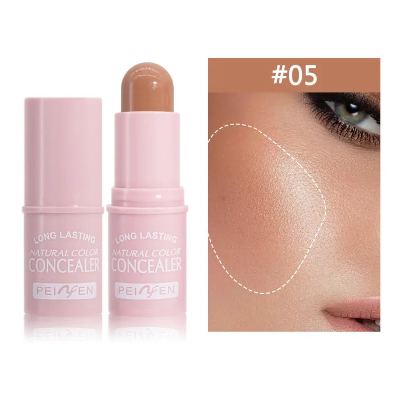 Highlighter Stick Brightening Skin Tone Contouring Natural Stereo Concealer Cream Makeup Base Foundation Multi-Purpose Stick