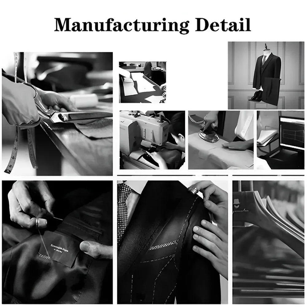 Formal Men's Suits 2 Pieces Blazer Pants Black Jacquard Set for Wedding Dinner Dating Ceremony Banquet Luxury Custom Tuxedo 