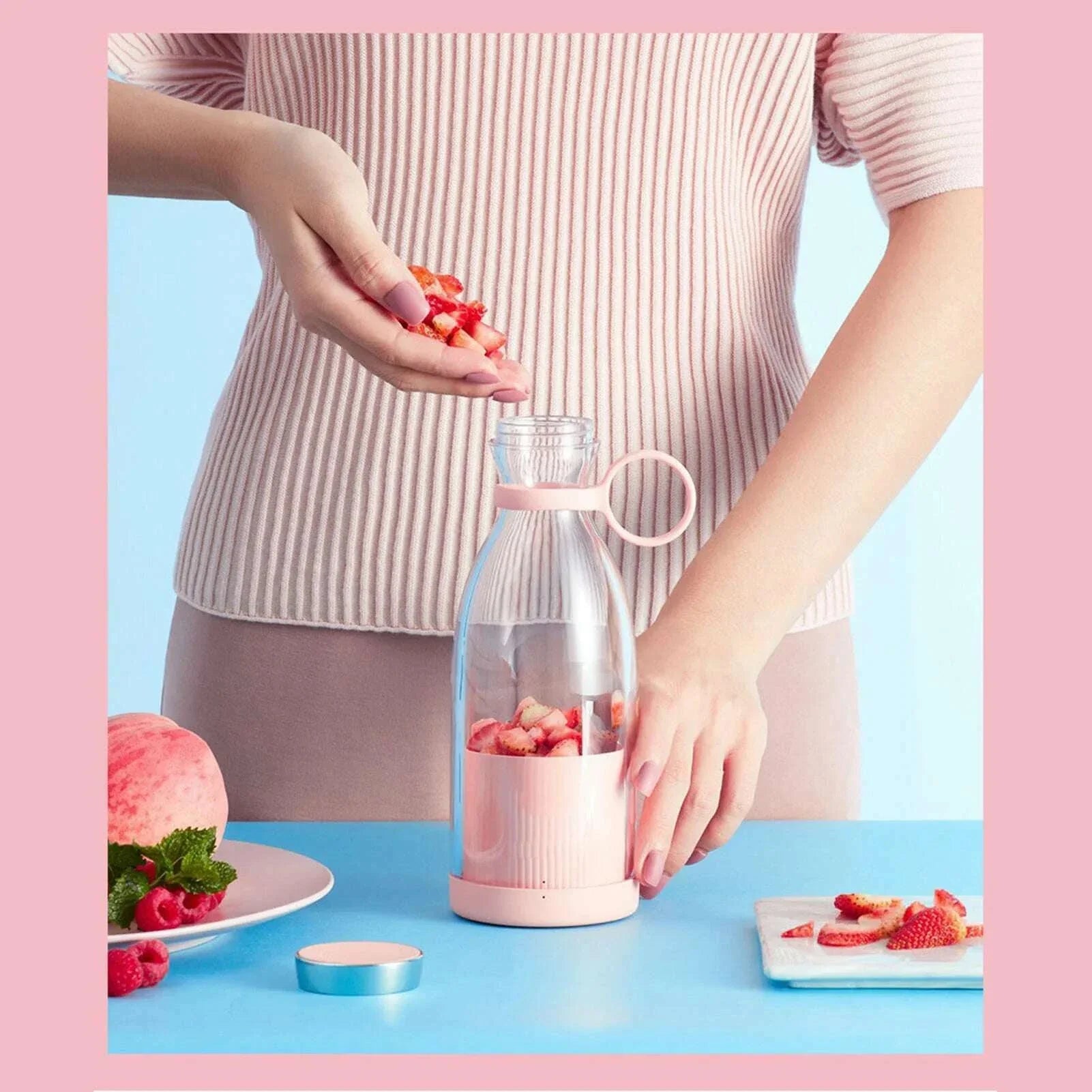 Battery Powered USB Blender Blender Electric Battery Powered USB Blender Portable Juicer for Outdoor Travel Portable Juicer