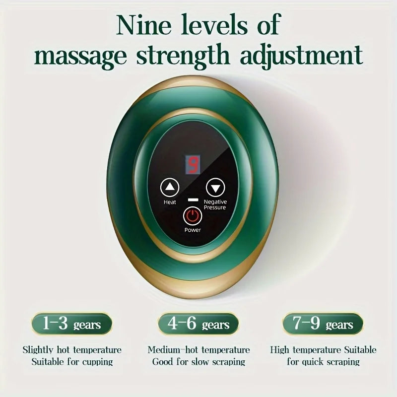 Electric Massage Meridian Brush Universal Body Dredging Cupping Scraping Instrument Abdominal And Back Massager For Home