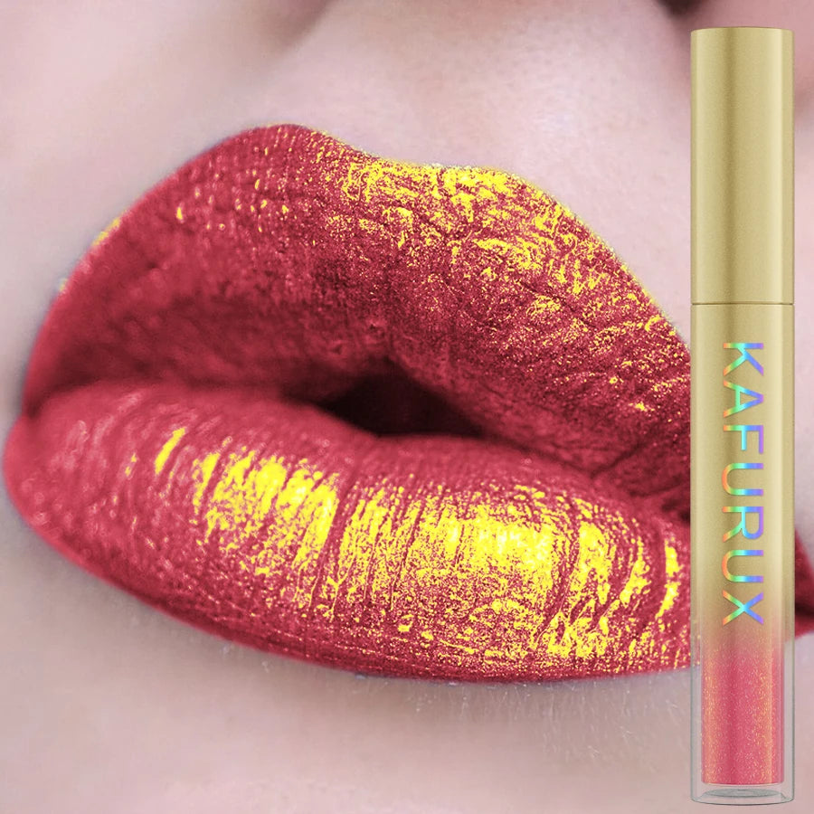 14 colors sparkling shine Lip glaze glitter metallic long lasting lip gloss waterproof liquid lipstick Makeup lip oil gifts