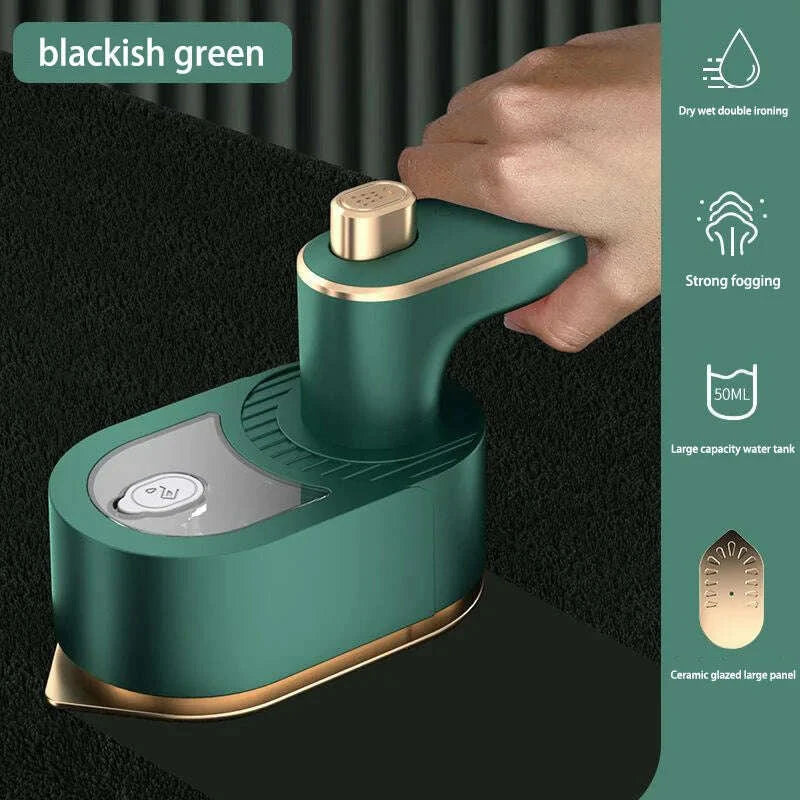 100V-230V Mini Steam Iron for clothes Travel Portable Garment Steamer Professional Home Heat Press Dry Wet Clothes Ironing 2024