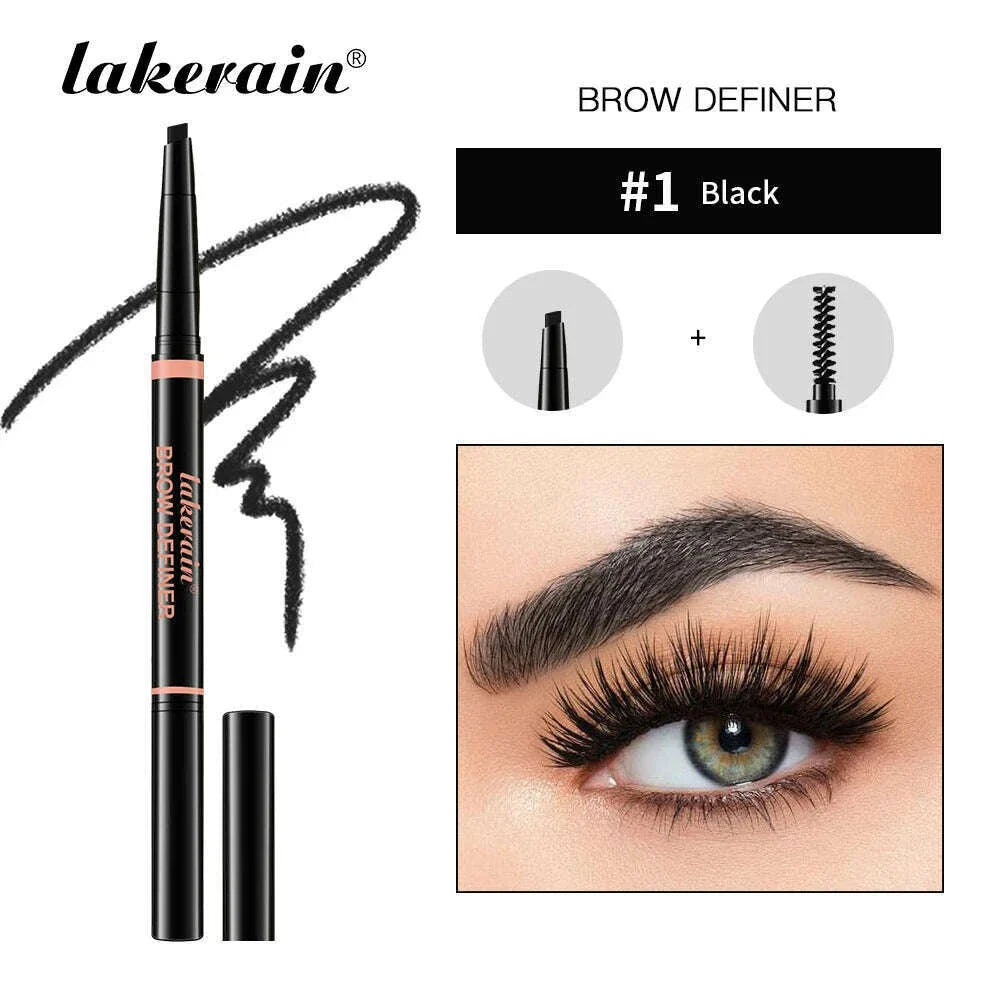 lakerain3 color triangle tip eyebrow pencil waterproof sweatproof not smudge stereo line sculpture triangle eyebrow pencil