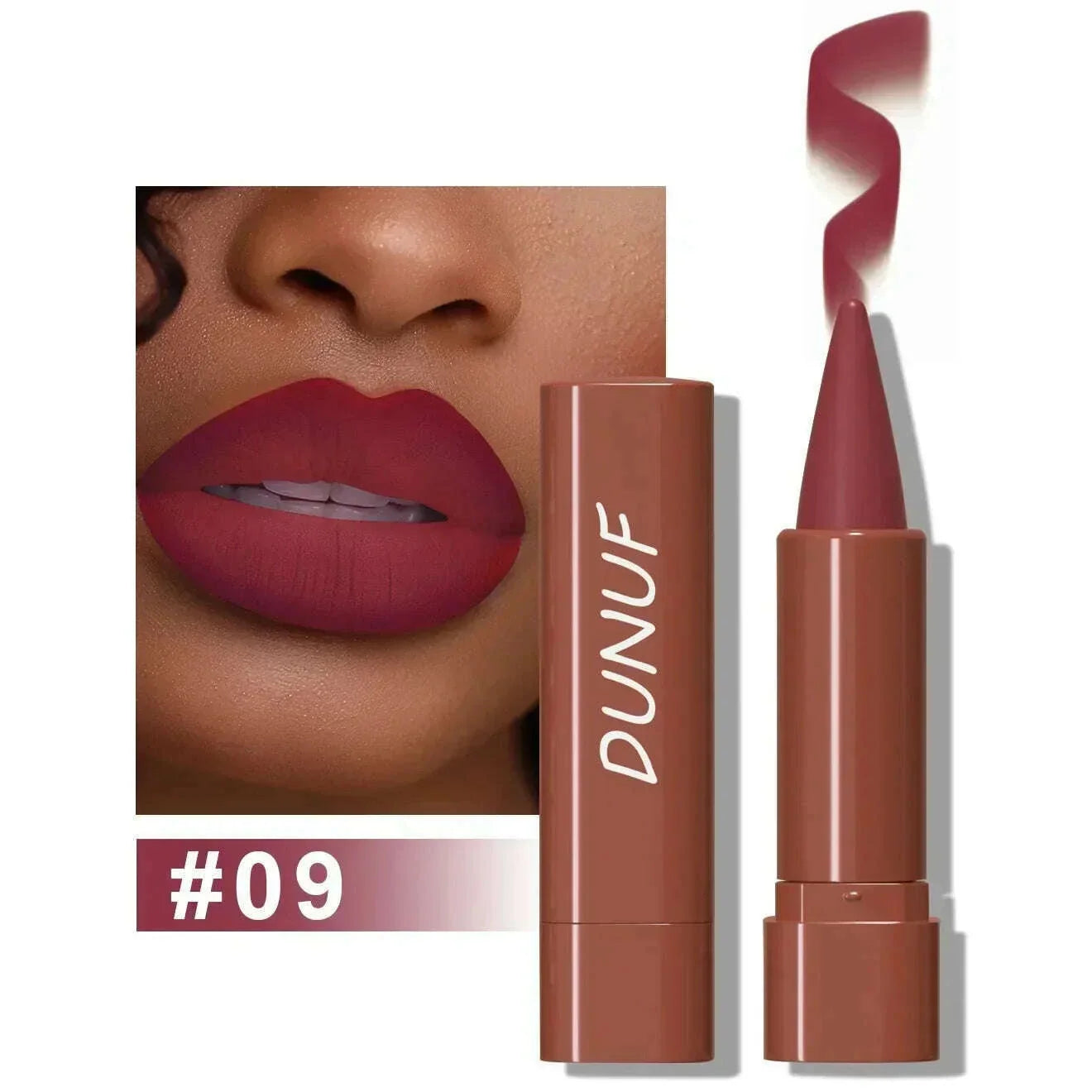9 Colors Gradient Lip Liner Matte Black Brown Velvet Lipstick Waterproof Non Sticky Contouring Tint Lipliner Crayon Lip Makeup