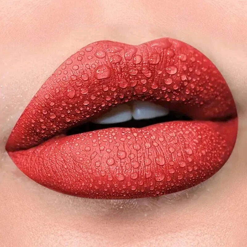 13 Colors Waterproof Matte Velvet Lip Tint Collection - Long-Lasting, Smudge-Proof, Nude Lip Glaze for a Sexy, Smooth Finish - P