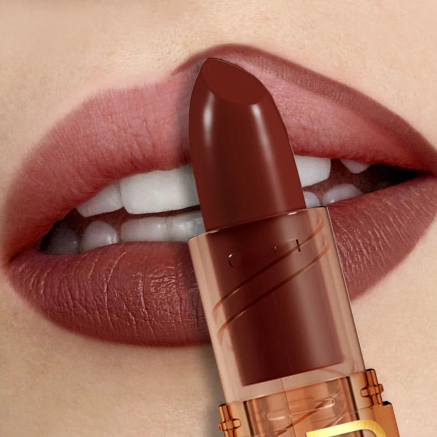 Nude Brown Red Lipstick Waterproof Lipliner Pen Sexy Matte Contour Tint Lipstick Lasting Non-stick Cup Lip Gloss Lips Makeup