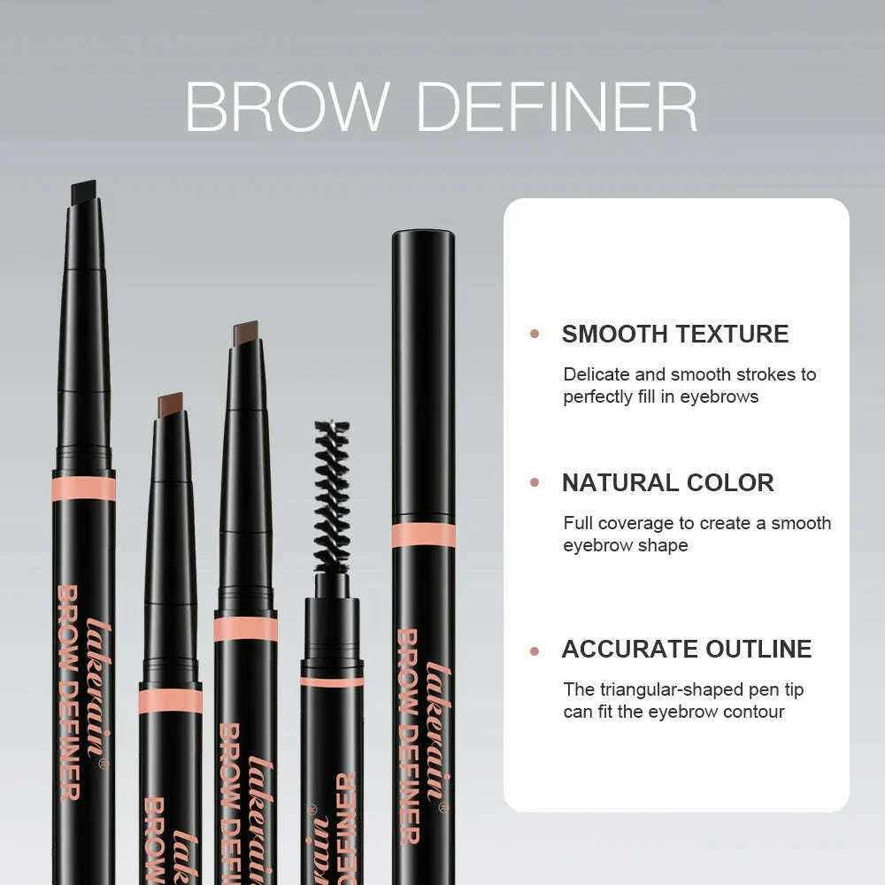 lakerain3 color triangle tip eyebrow pencil waterproof sweatproof not smudge stereo line sculpture triangle eyebrow pencil