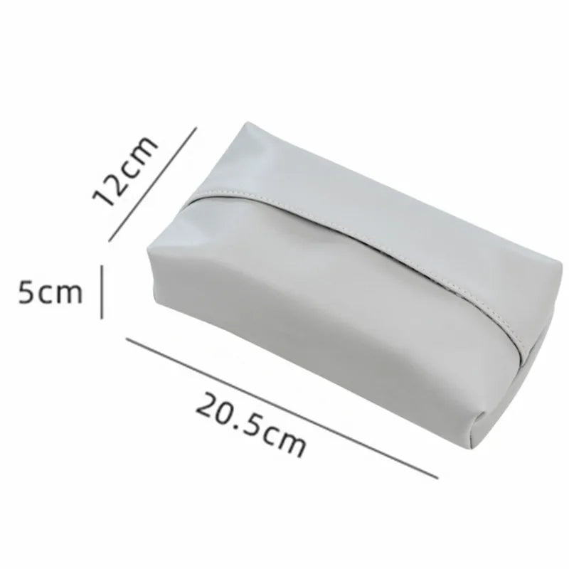 Leather Tissue Box Car Tissue Box Home Living Room Decoration Bedroom Kitchen Desktop Nordic Large Storage Box Napkin Holder