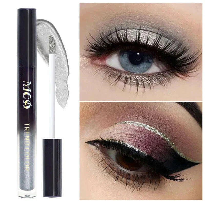 13-Shade Waterproof Liquid Eyeshadow Palette - High Shine Long-Lasting & Smudge-Proof Makeup Set for Glamourous Looks glitter
