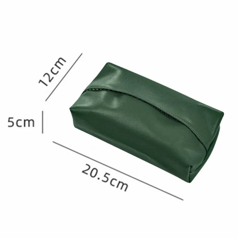 Leather Tissue Box Car Tissue Box Home Living Room Decoration Bedroom Kitchen Desktop Nordic Large Storage Box Napkin Holder