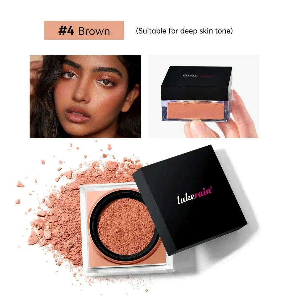 4 Color Luxury Loose Setting Powder Face Foundation Oil-Control Brighten Skin Full Coverage Face Beauty Makeup Powder Cosmetics