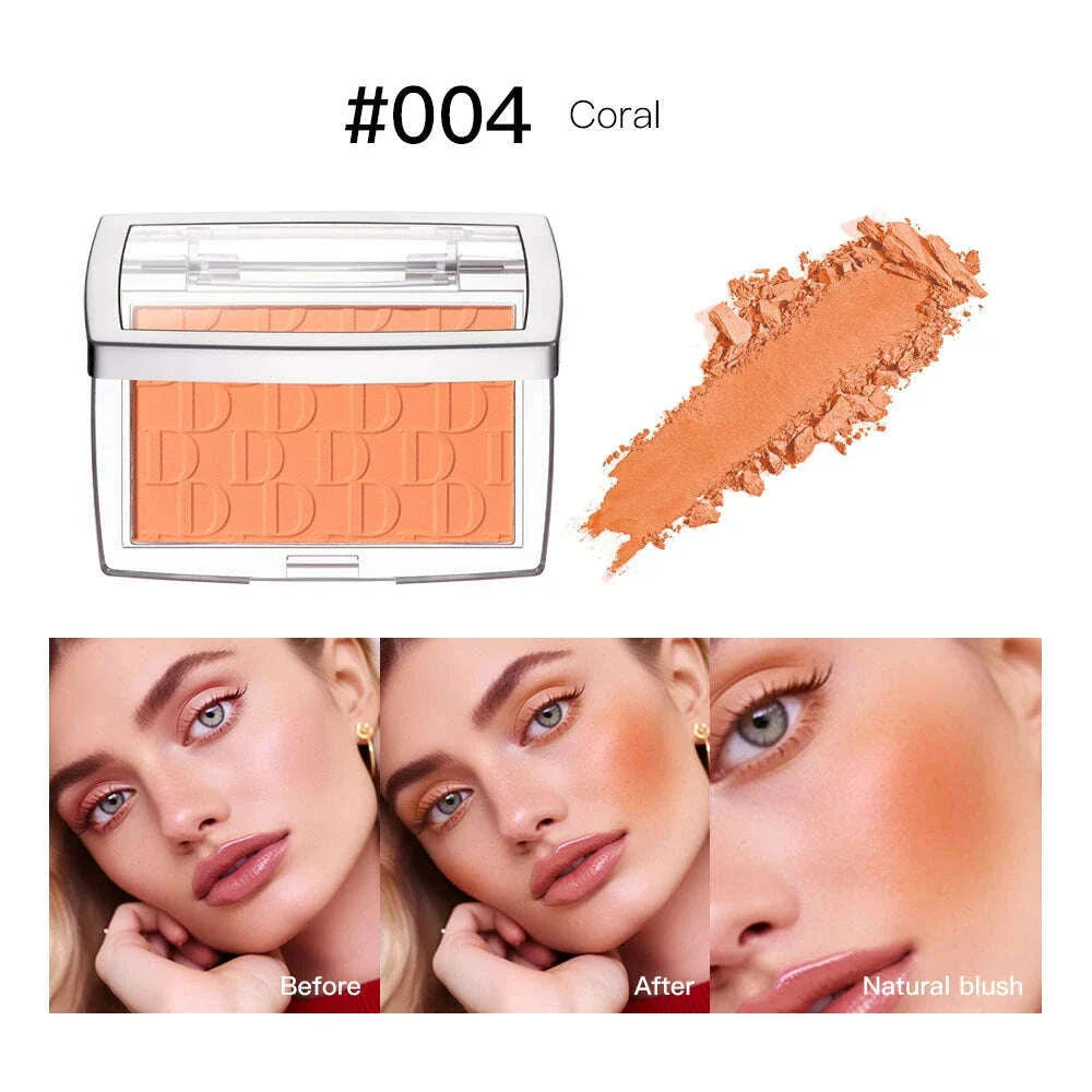 Embossed Blush Palette Matte Powder Blusher Velvet Eyeshadow Multifunctional Face Makeup Palette Female Cosmetics Cheeks Rouged