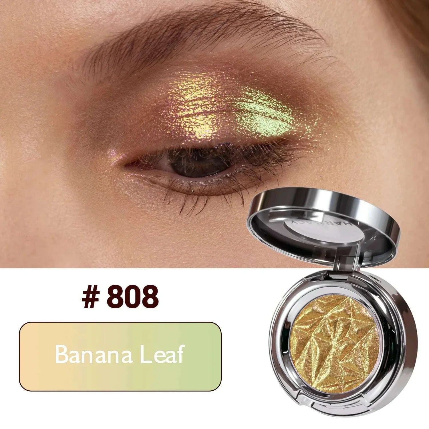 CHARMACY Optical Chameleon Shiny High Gloss Eyeshadow Palette Long Lasting Eye Glitter Pigment Professional Makeup For Women