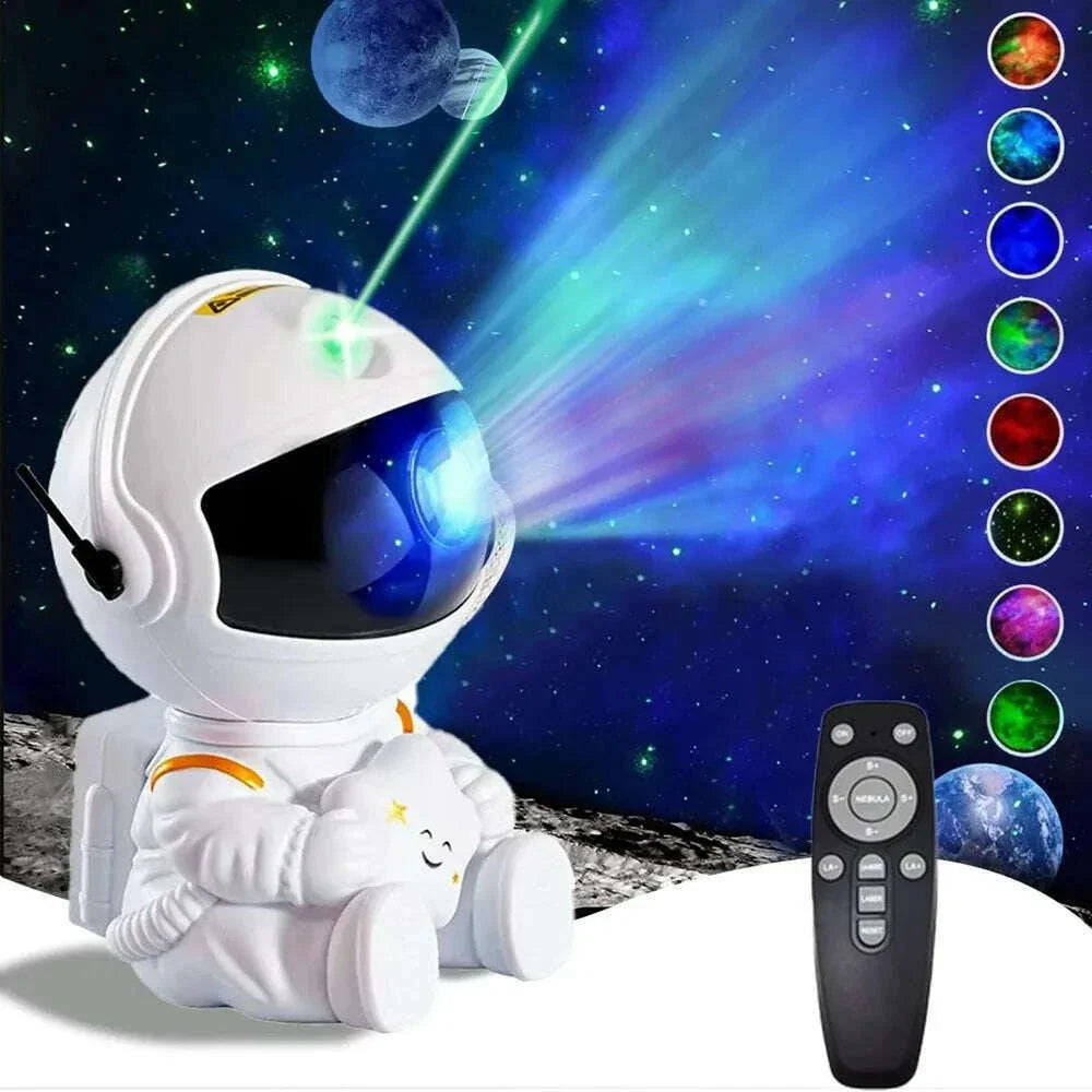 Astronaut Galaxy Projector Star Projector Galaxy Night Light Space Buddy Projector with Nebula Remote Control for Bedroom home