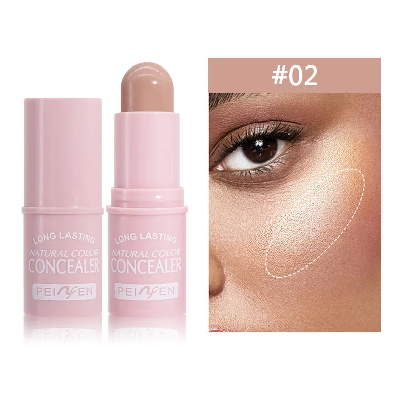 Highlighter Stick Brightening Skin Tone Contouring Natural Stereo Concealer Cream Makeup Base Foundation Multi-Purpose Stick